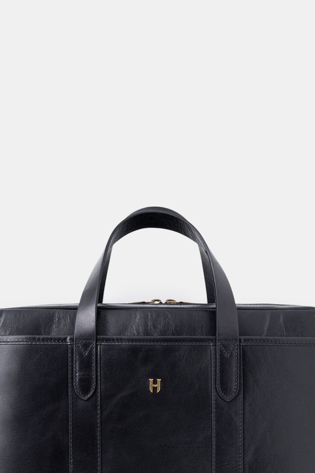 helmbrook Sac pour ordinateur portable Benedict en cuir véritable 15,6"à deux compartiments pour homme