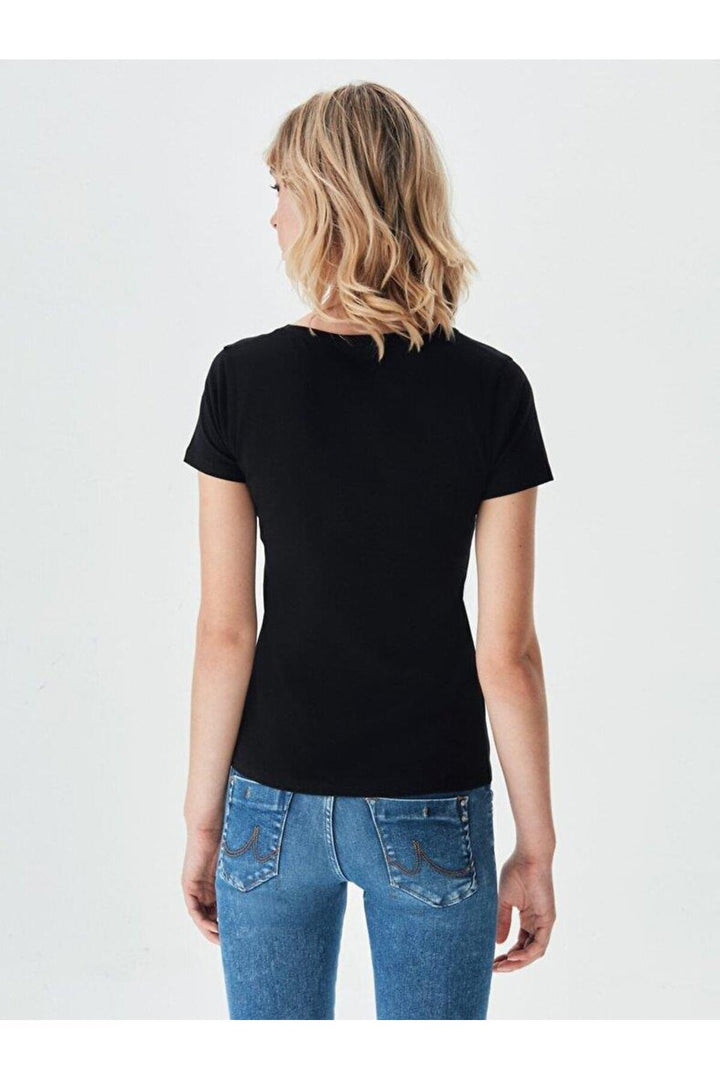 LTB T-shirt à manches courtes pour femme Ripado à col en V 12258016560033