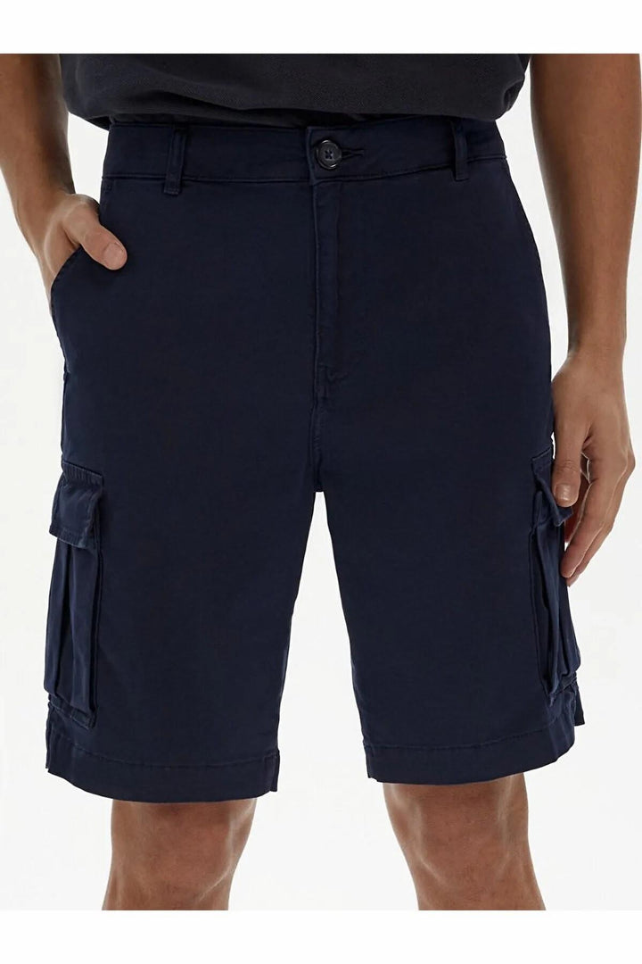 LTB Short Basic Gabardine Regular Cargo Bleu Marine