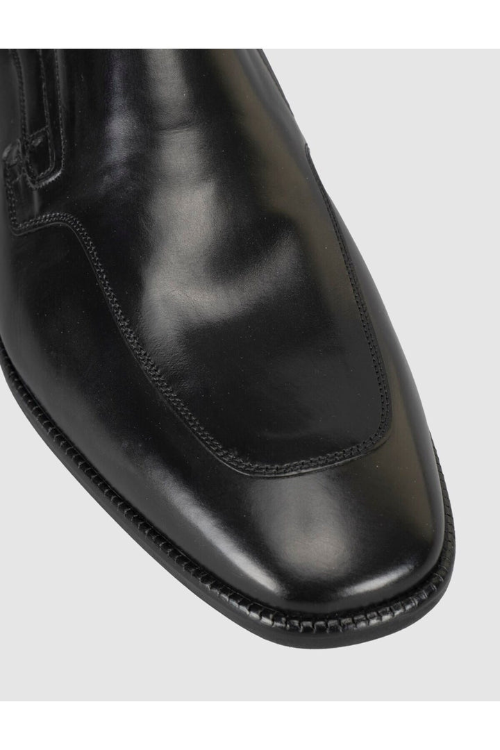 Cabani Shoes Chaussures classiques pour hommes en cuir noir premium - Multicolore