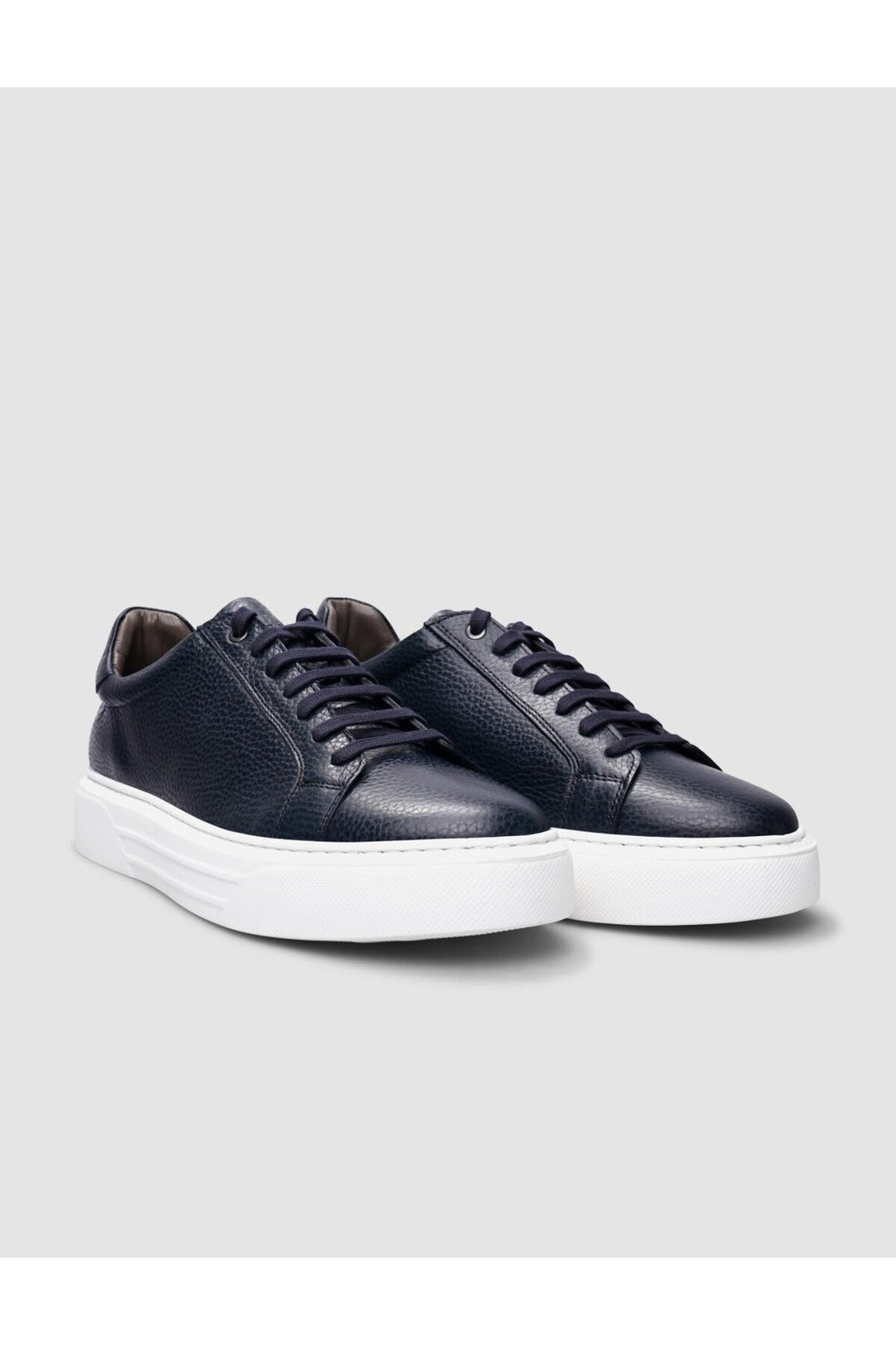 Cabani Shoes Chaussures pour hommes à lacets en cuir véritable 100% Bleu marine - Bleu marine