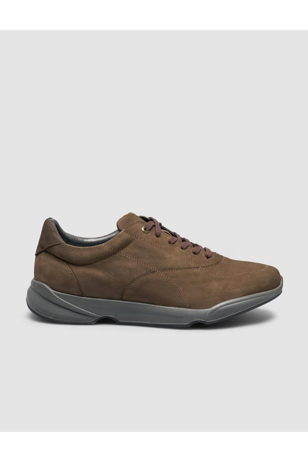 Cabani Shoes %100 Cuir véritable Chaussures de sport pour hommes en suède kaki à lacets - Kaki