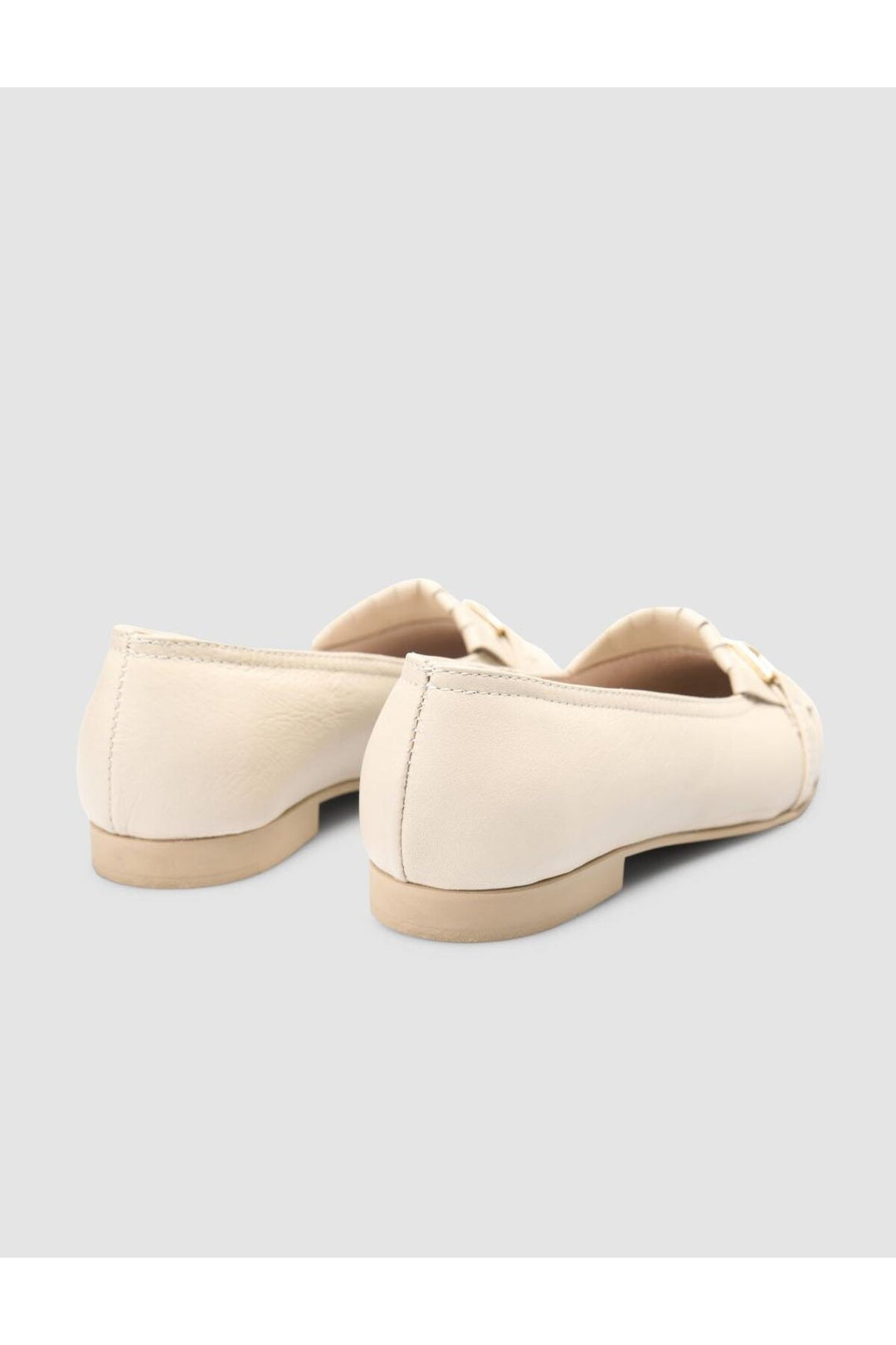 Cabani Shoes %100 Cuir Véritable Ballerines Femme Beige - Beige