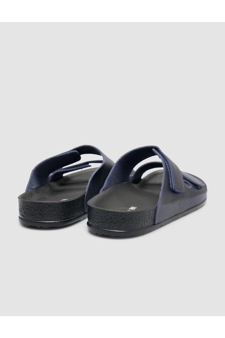 Cabani Shoes Sandales pour hommes bleu marine à velcro - Bleu marine