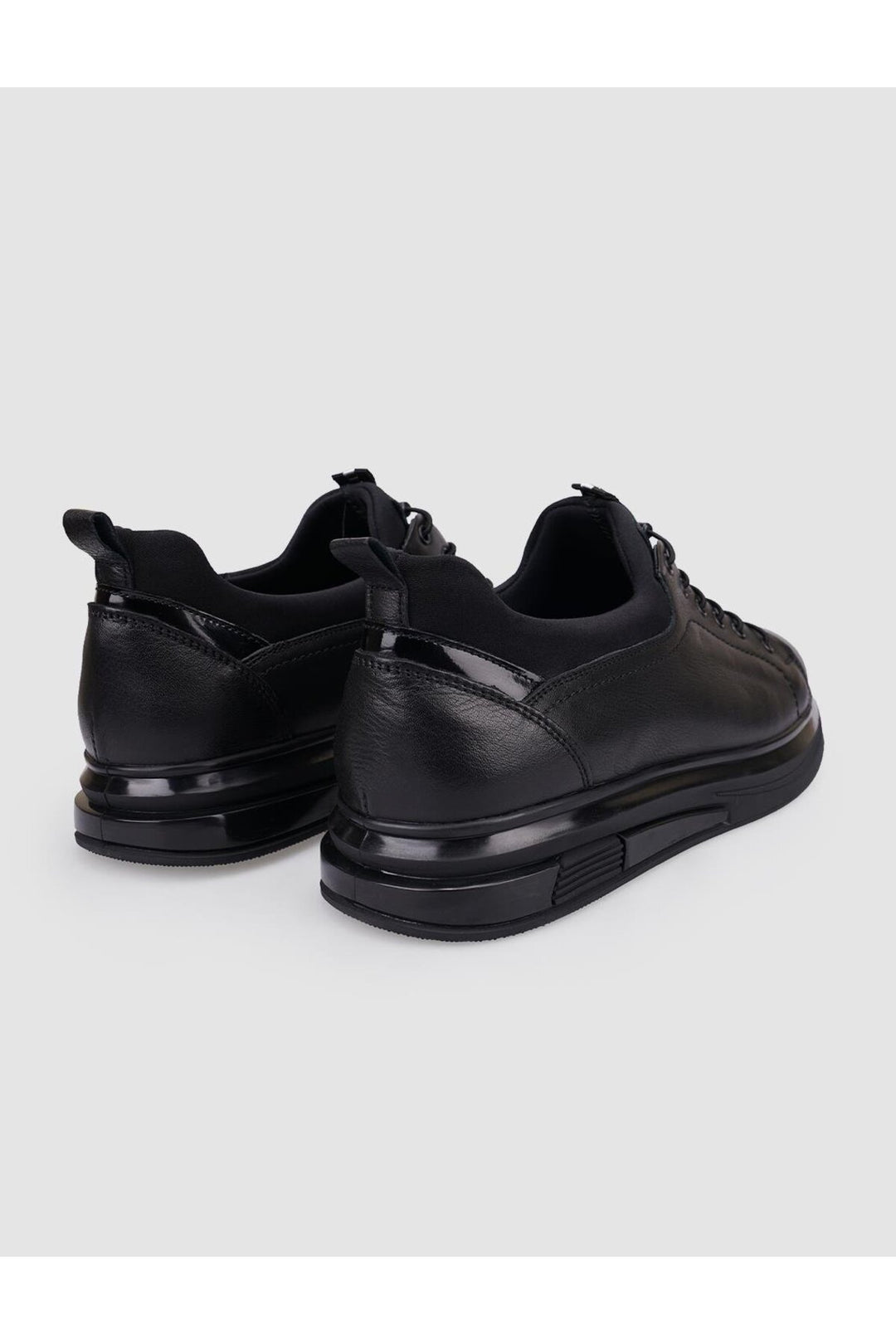 Cabani Shoes Chaussures de ville pour hommes en cuir véritable noir à lacets 100% - Multicolore