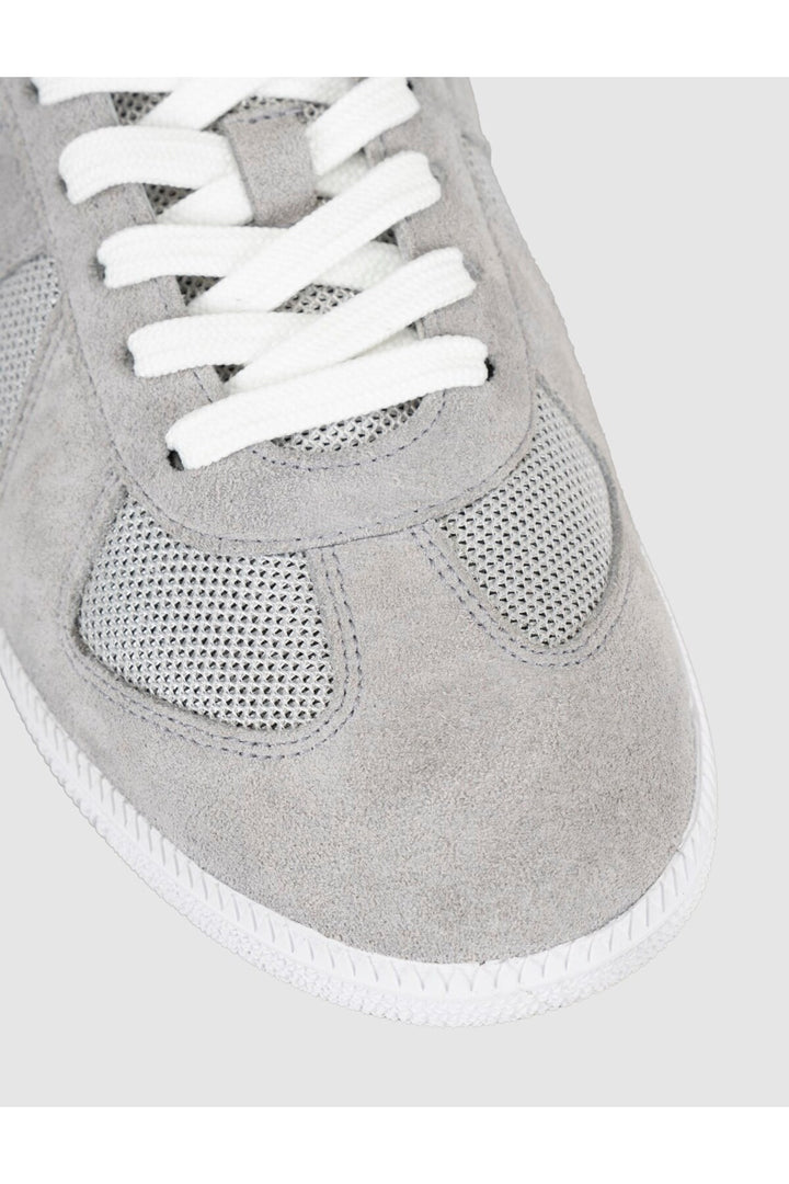 Cabani Shoes Baskets femme en cuir véritable suédé gris clair - Gris