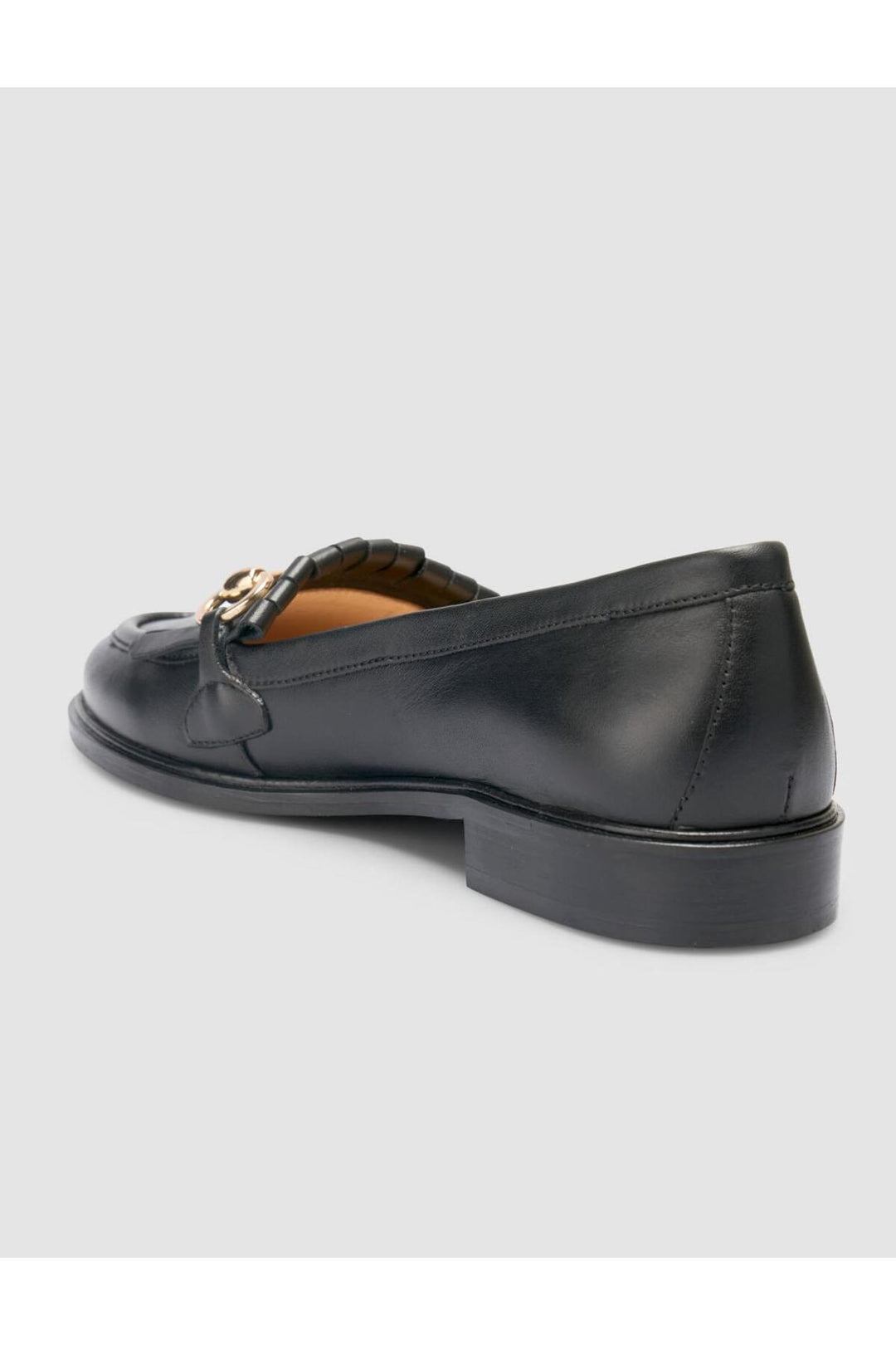 Cabani Shoes %100 Cuir véritable Mocassins à franges pour femmes en Noir - Noir