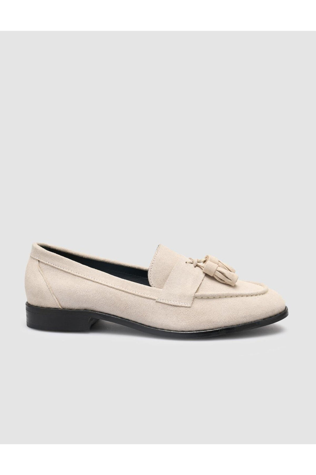 Cabani Shoes %100 Cuir véritable Mocassins en suède beige pour femmes - Beige