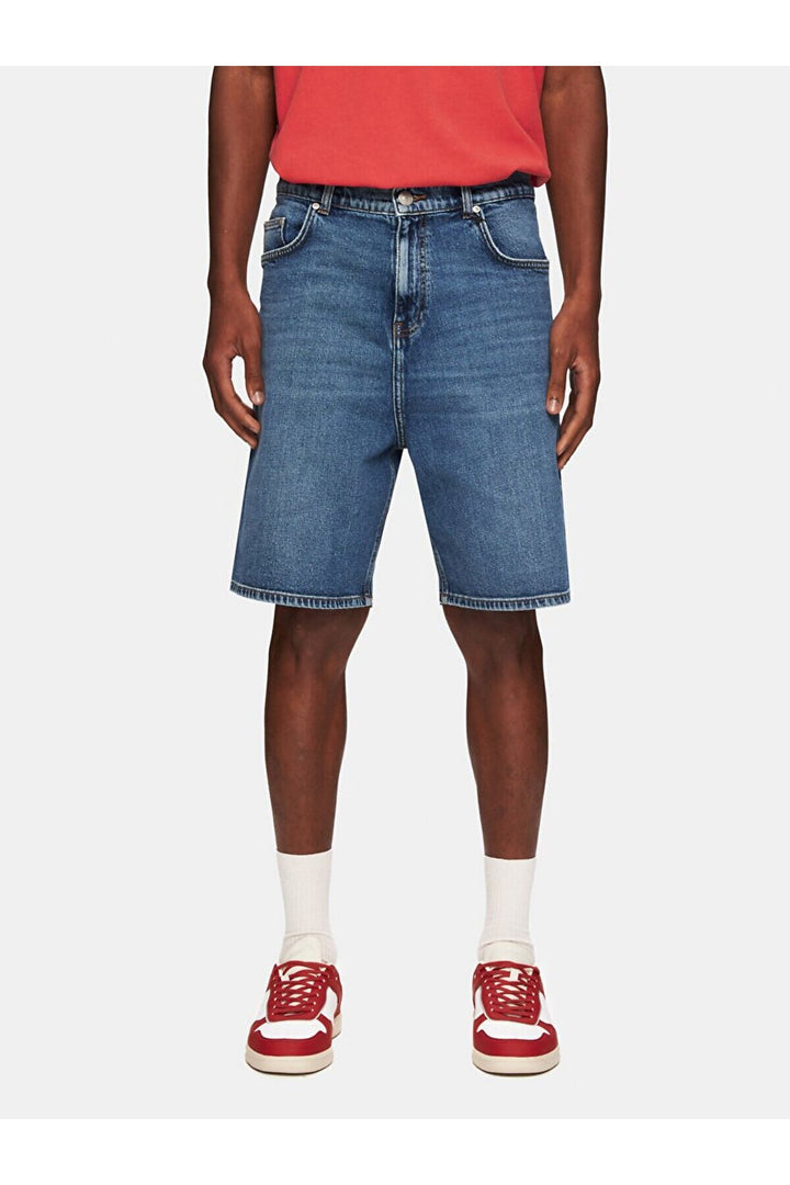 LTB Wendell 5 Jean Bermuda Taille Haute Détendue - Moyen Bleu_55640
