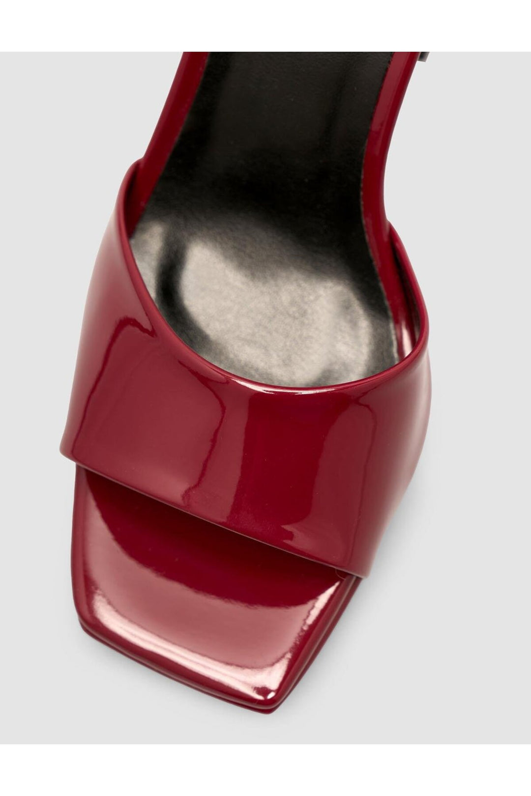 Cabani Shoes Chaussures à talons plateforme pour femmes, bordeaux avec bande. - Bordeaux
