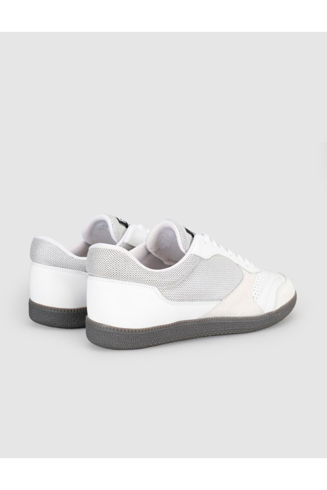 Cabani Shoes Baskets pour hommes en cuir véritable blanc - Blanc