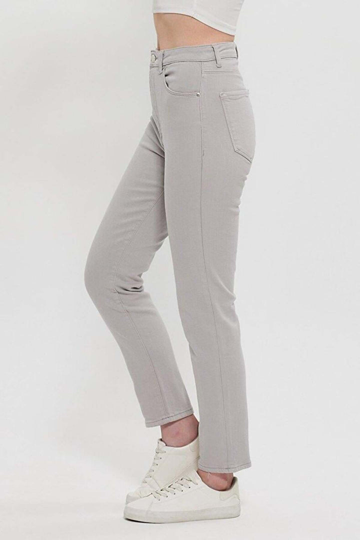 LTB JEAN POUR FEMME GRIS DÉLAVÉ À PLUMES DORES
