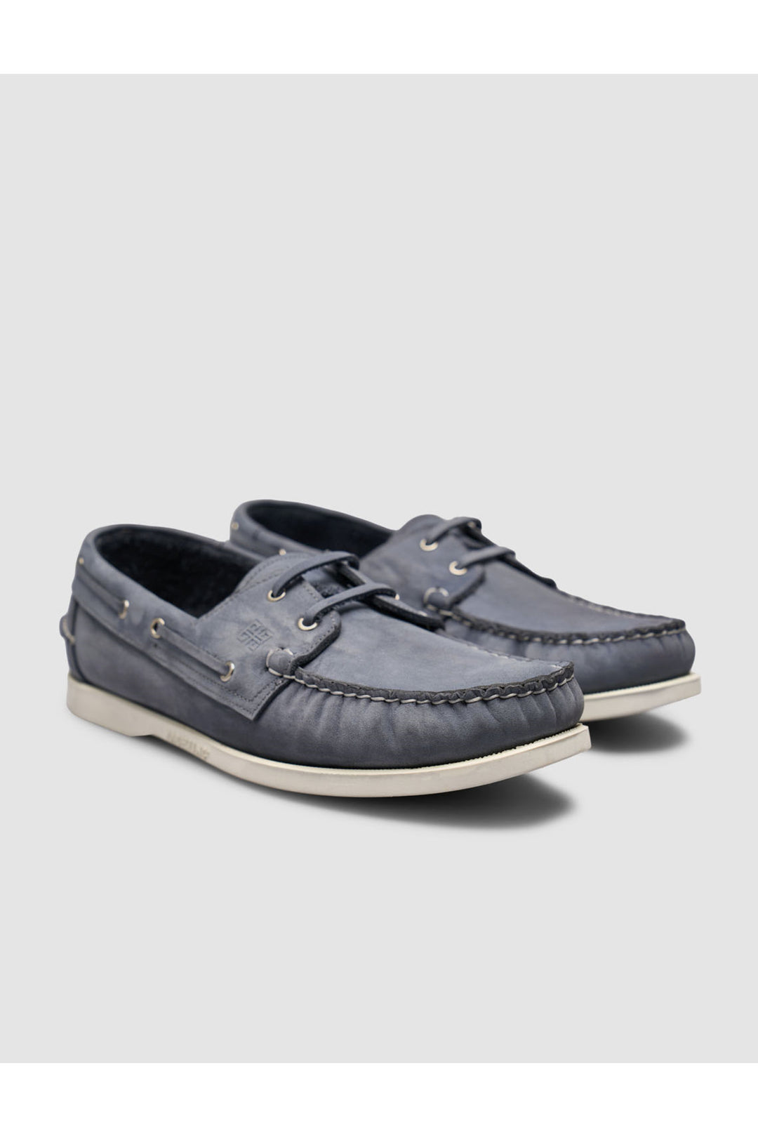 Cabani Shoes Mocassins à lacets en cuir véritable fumé - Multicolore