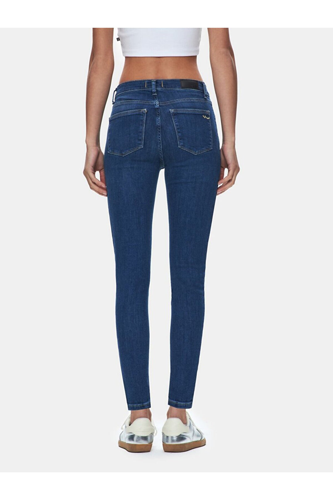LTB Tanya X Mid Rise Skinny Pantalon - Moyen Bleu_