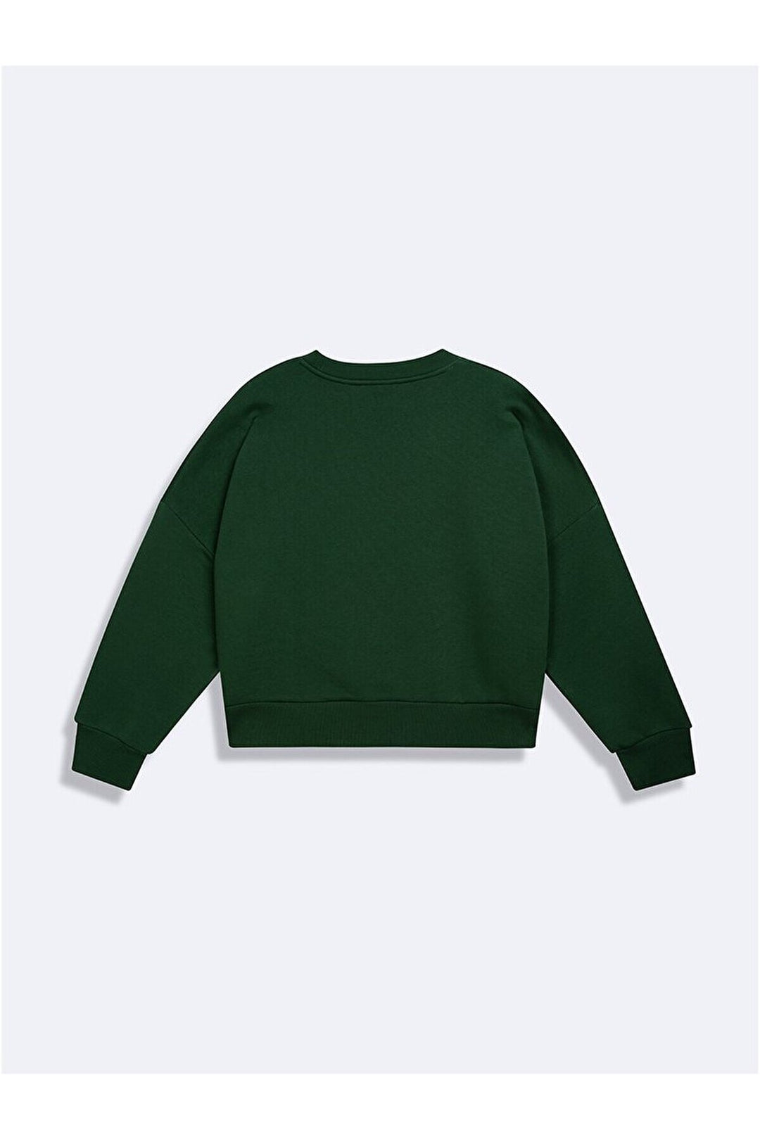 LTB Sweat-shirt vert imprimé à col rond et manches longues