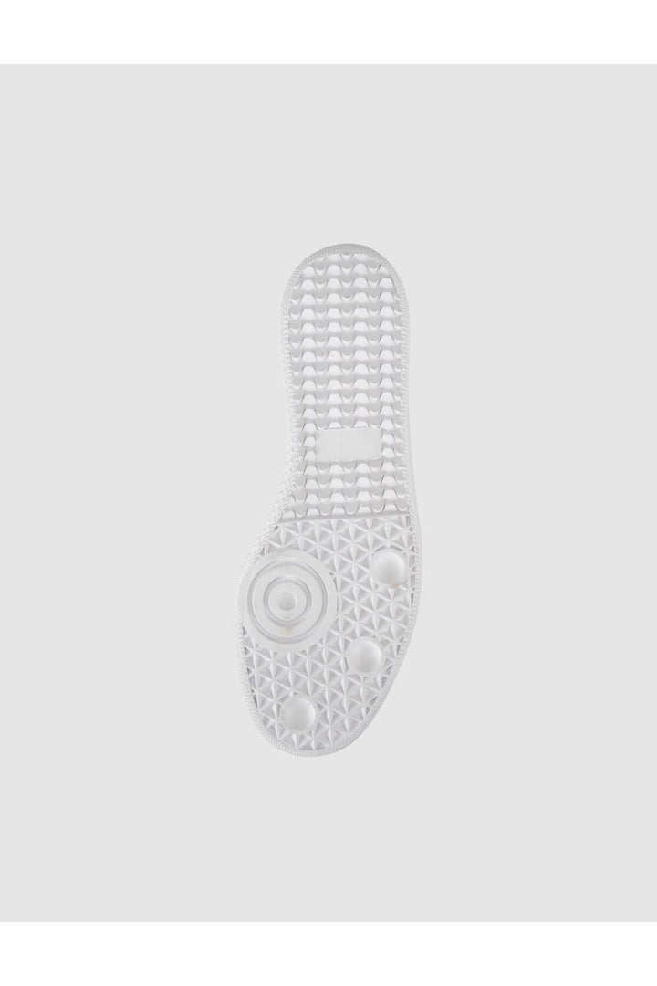 Cabani Shoes Baskets mules femmes en cuir véritable blanc - Multicolore