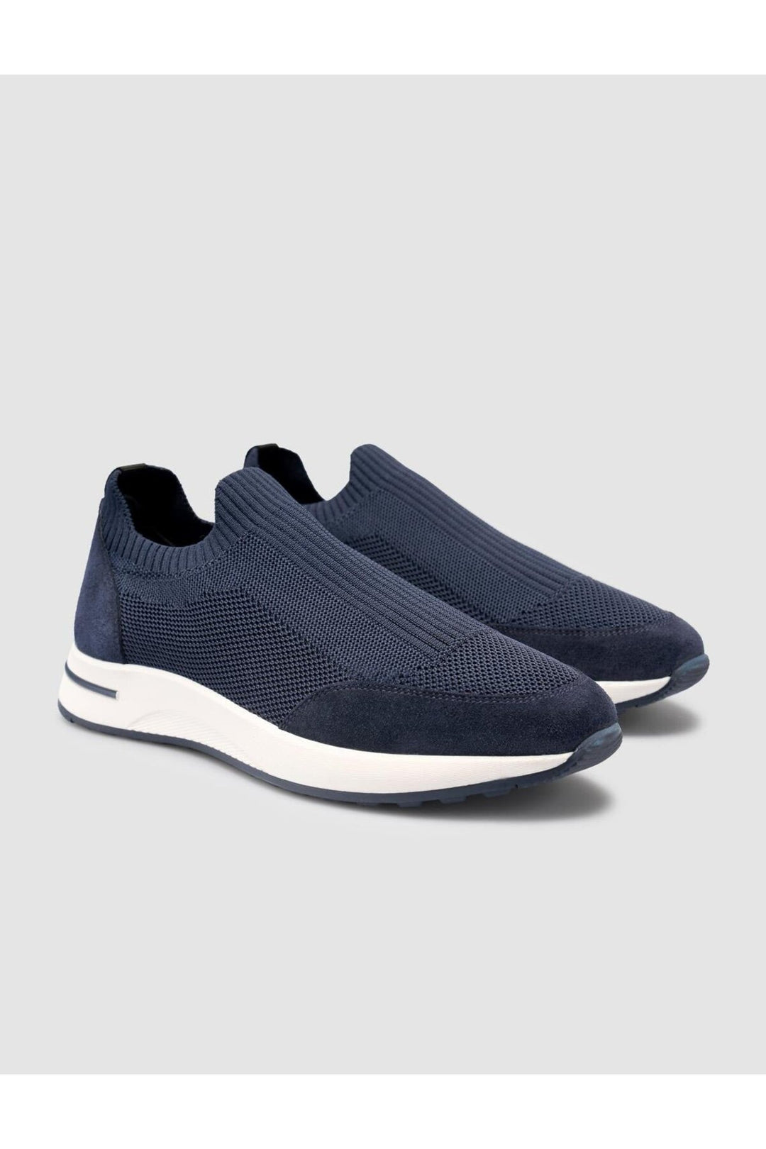 Cabani Shoes Chaussures de sport pour hommes en tricot Bleu marine - Bleu marine