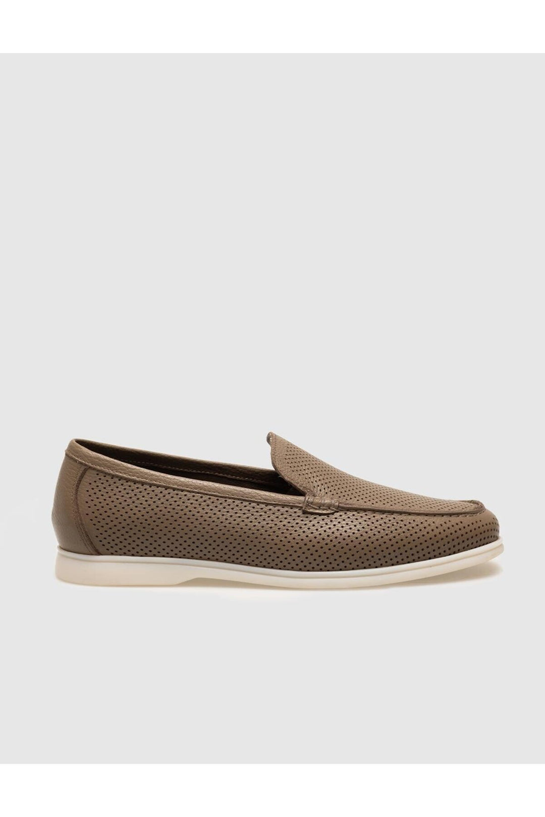 Cabani Shoes Mocassins pour hommes en cuir véritable vison - Vison