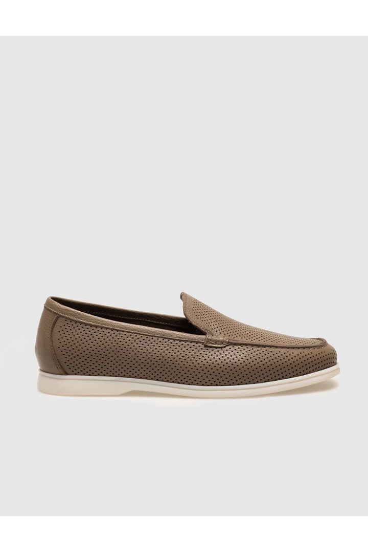 Cabani Shoes Mocassins pour hommes en cuir véritable vison - Vison