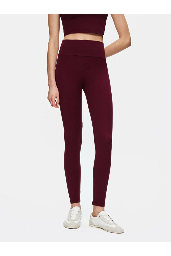 LTB Legging rouge basique Slım