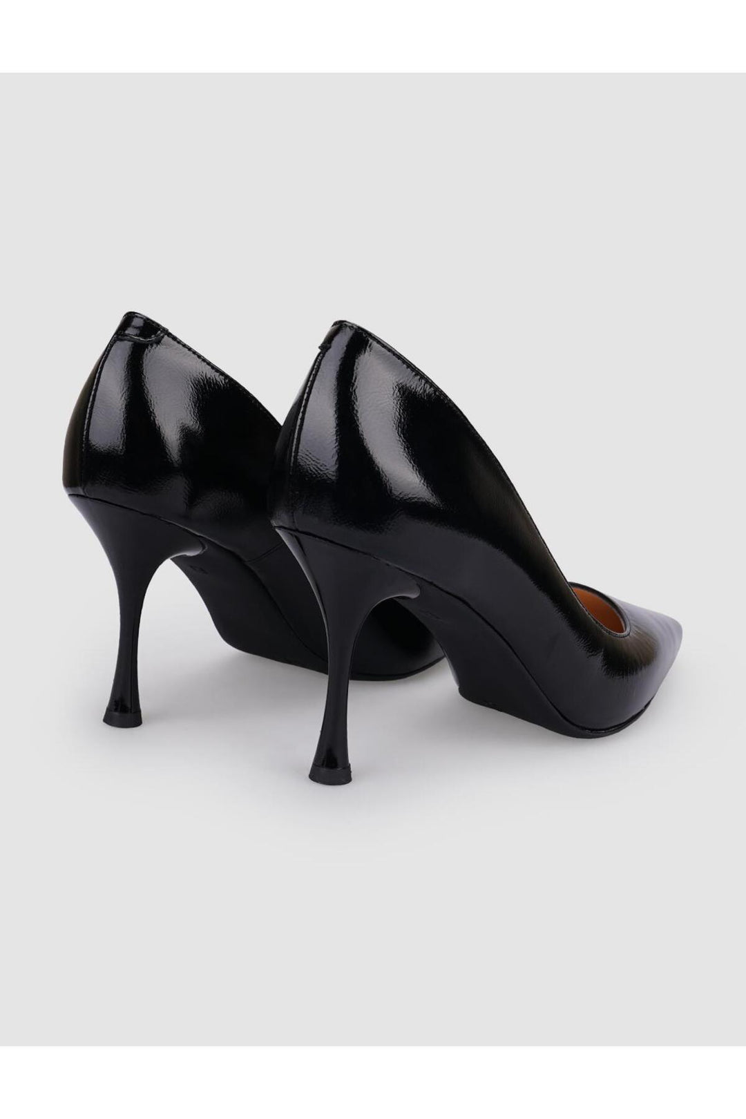 Cabani Shoes %100 Cuir véritable Escarpin noir verni pour femme - Noir
