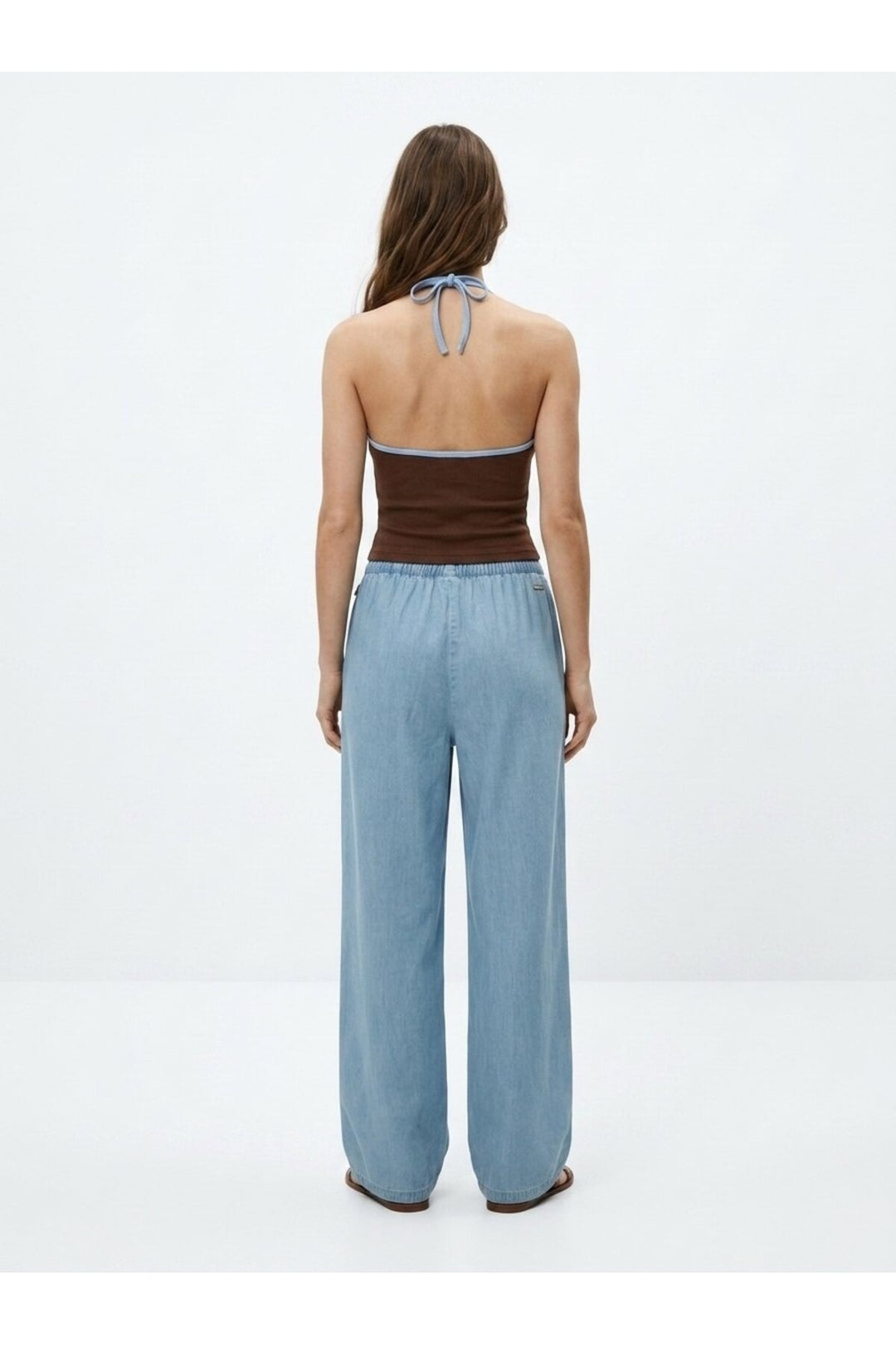 LTB Pantalon en Jean Light Indigo à Taille Élastique Ivana Coupe Relaxée - light Indigo