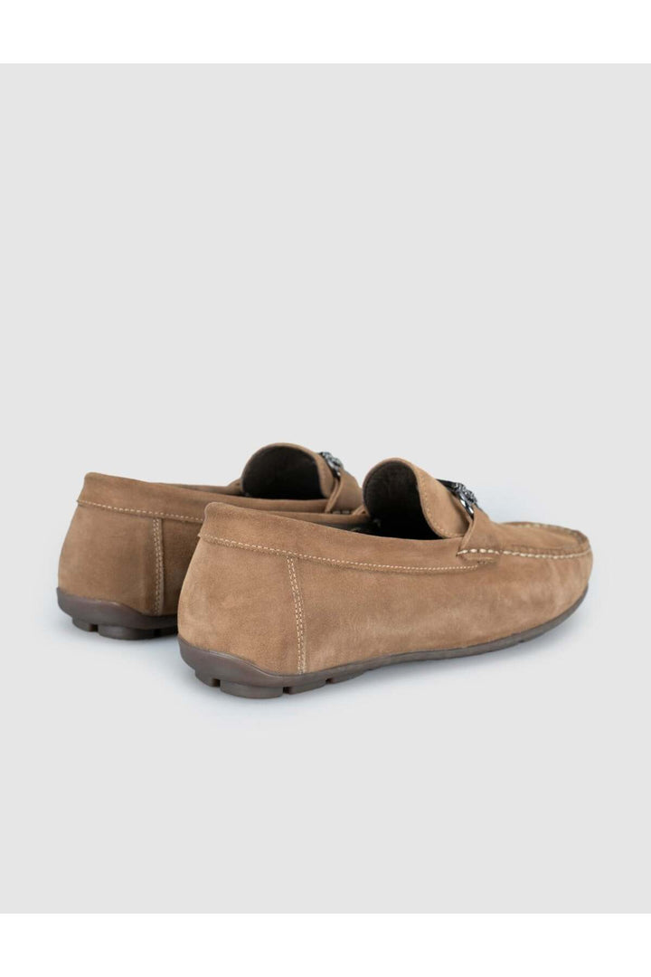 Cabani Shoes Mocassins pour hommes en cuir suédé tabac - Tabac