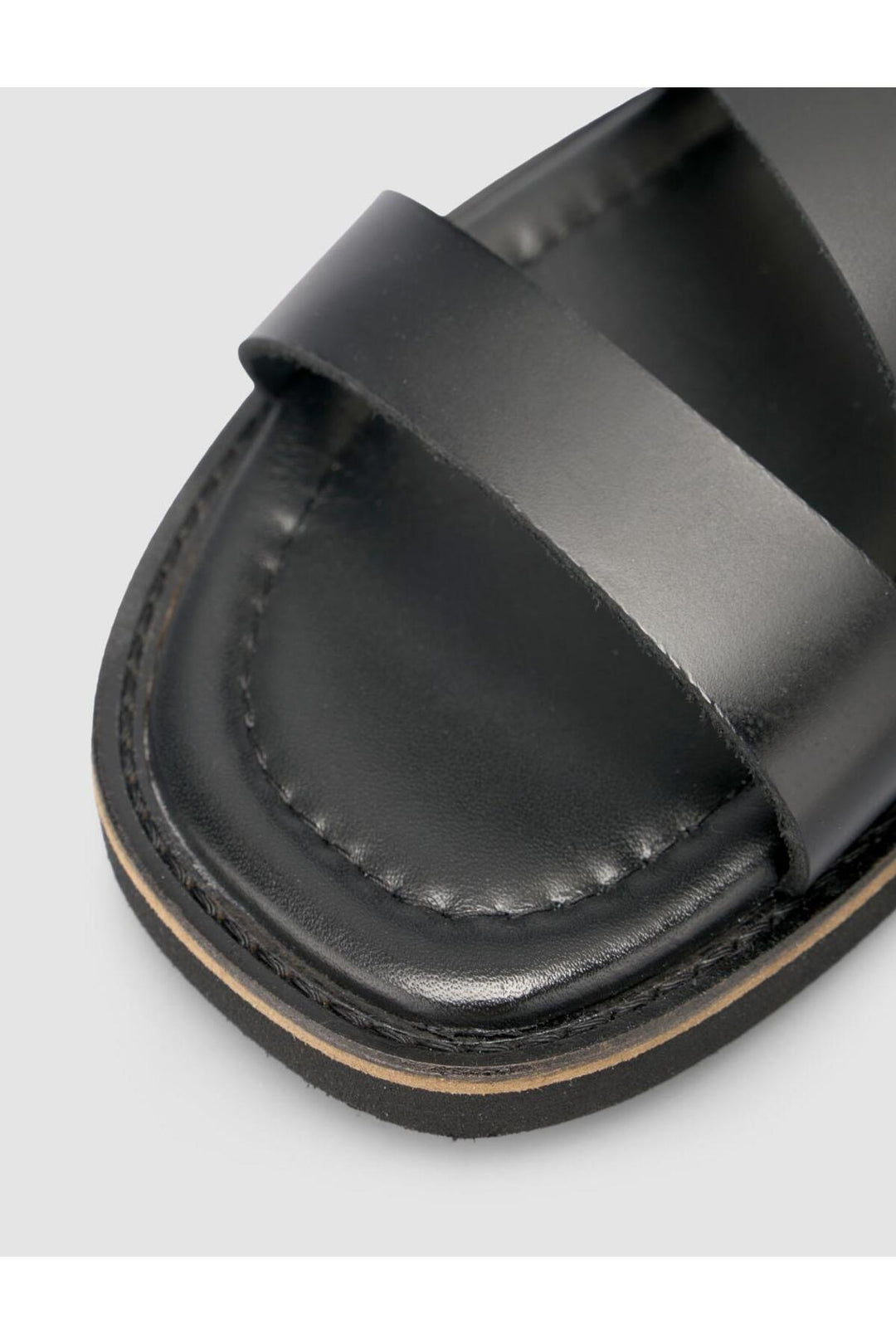 Cabani Shoes %100 Cuir véritable Sandales noires pour femmes - Multicolore