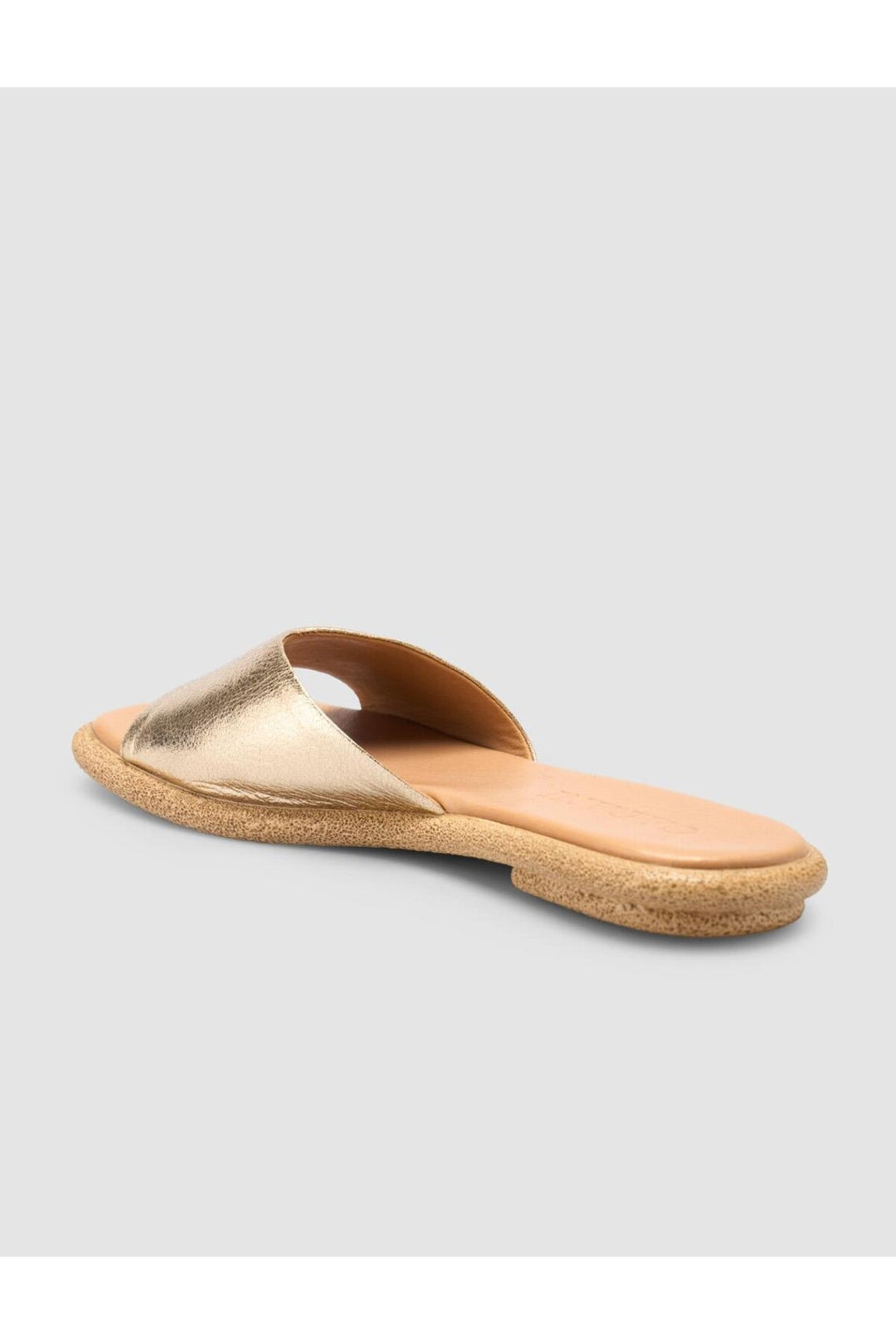 Cabani Shoes Sandales pour femmes en cuir véritable couleur or à 100% - Doré