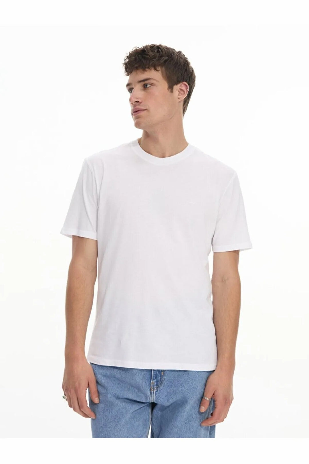 LTB T-shirt blanc à manches courtes Regular