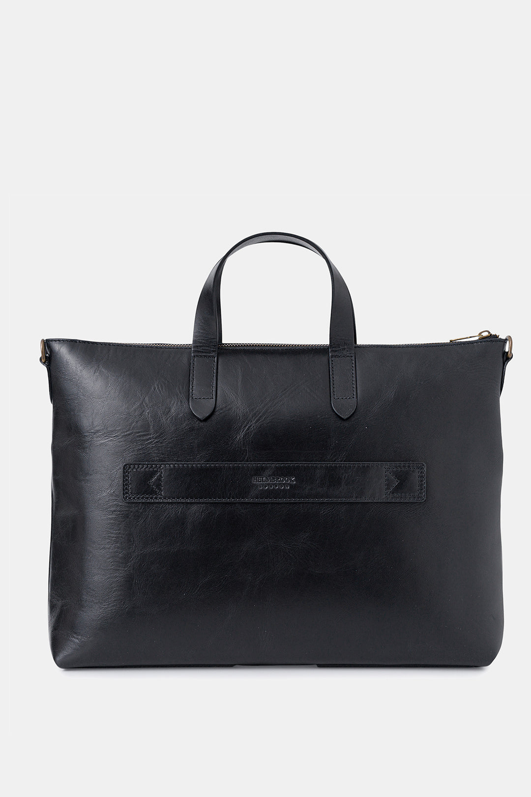 helmbrook Sac pour ordinateur portable Brice en cuir véritable unisexe de 15,6po à compartiment unique