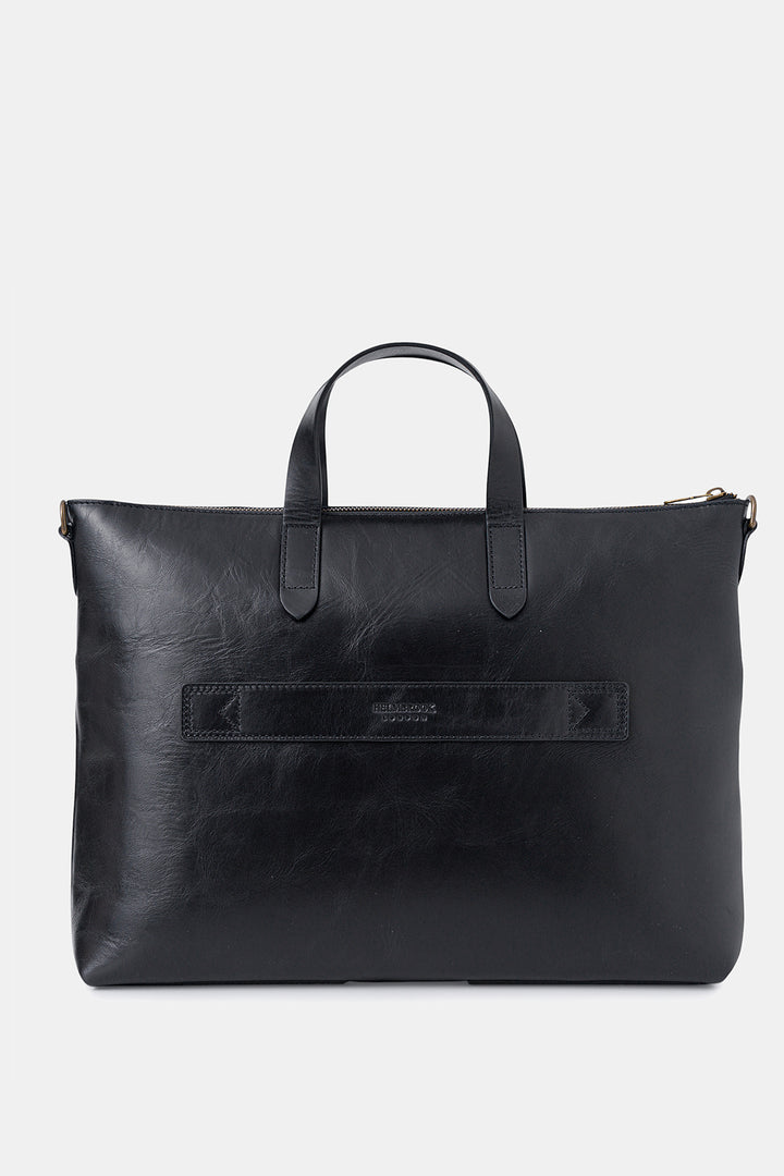 helmbrook Sac pour ordinateur portable Brice en cuir véritable unisexe de 15,6po à compartiment unique