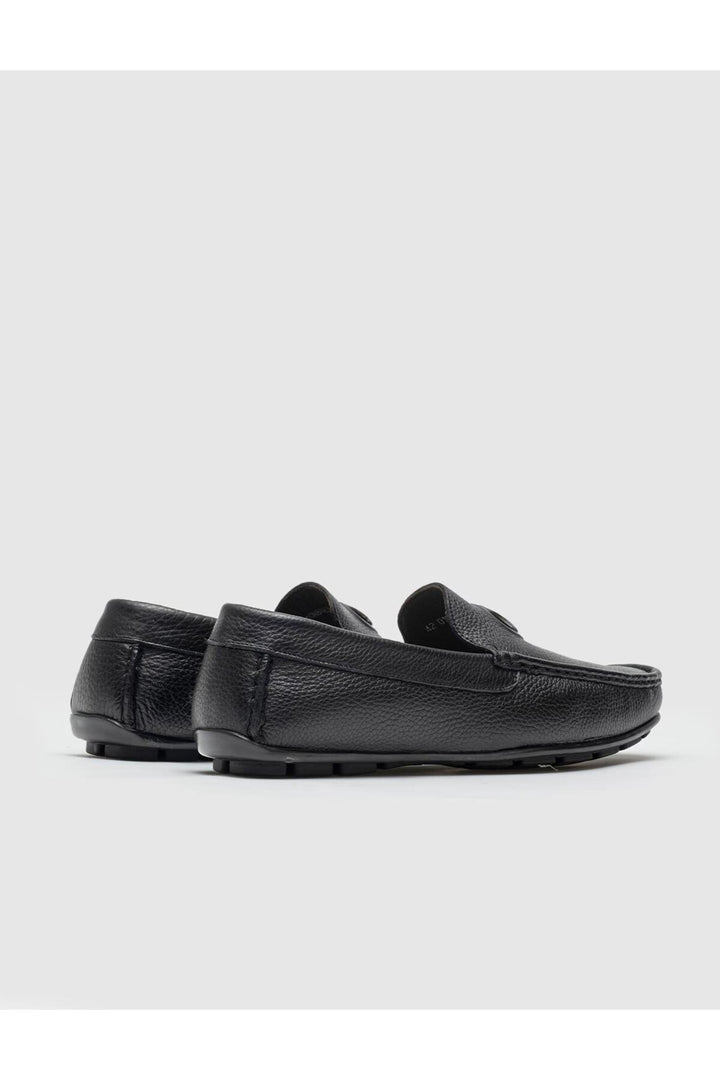 Cabani Shoes Mocassin homme en cuir véritable noir - Noir