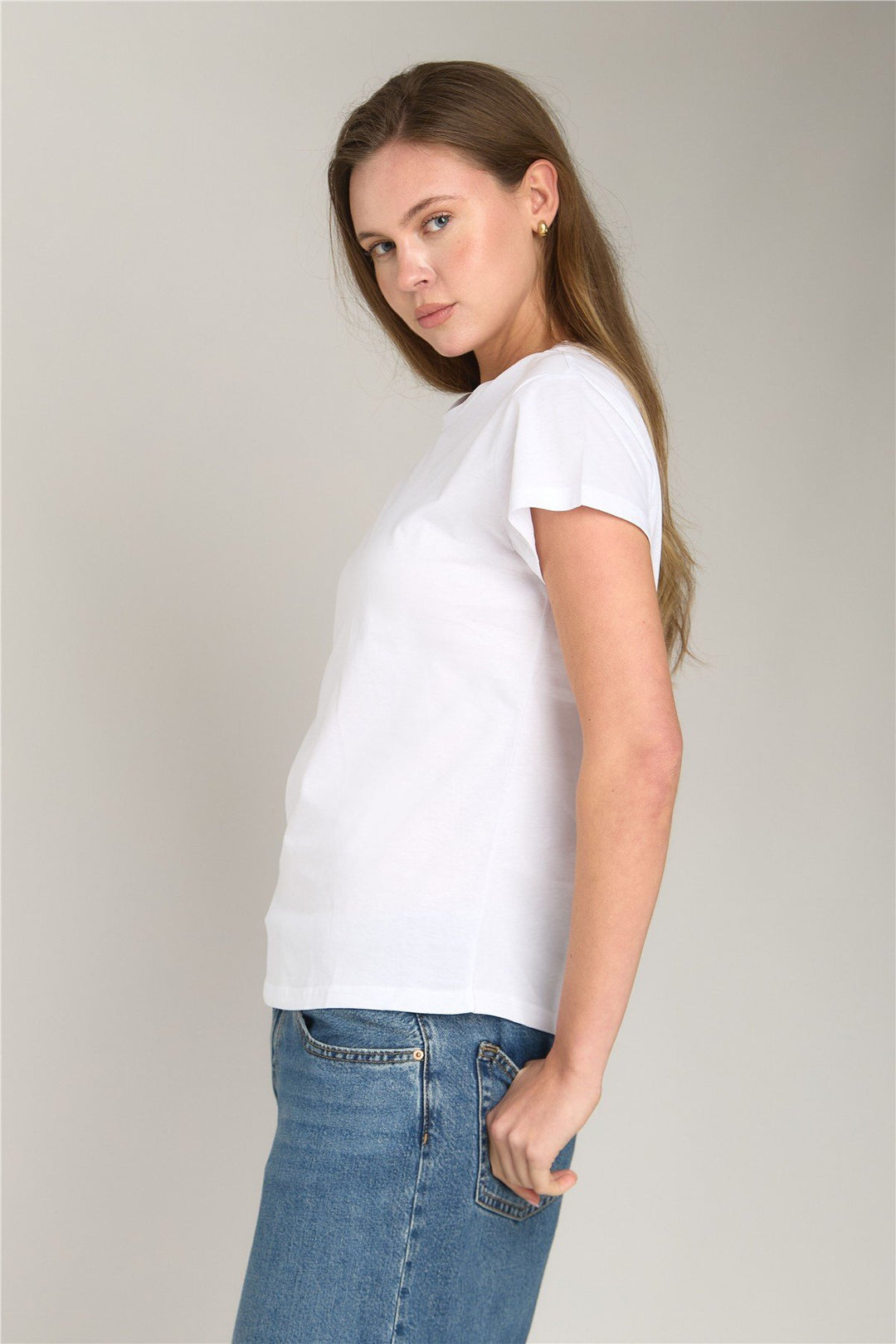 Lovely Things INA Basic T-shirt Vêtements supérieurs Haut de pyjama - Blanc