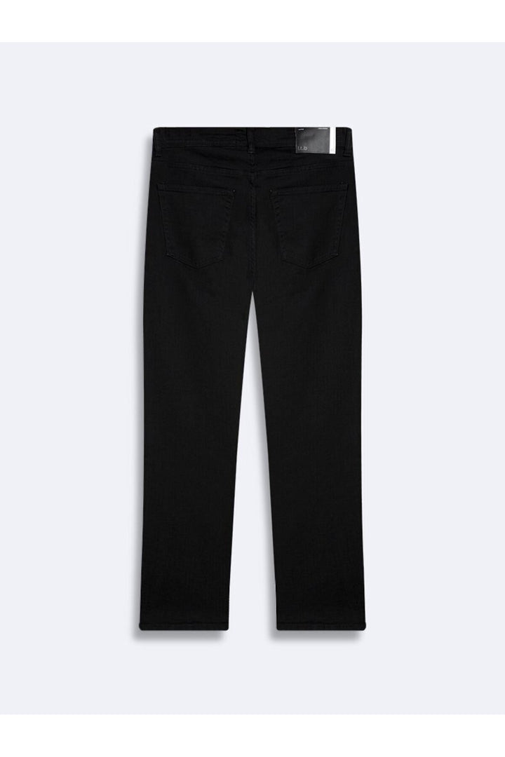 LTB Sawyer P Jean pantalon noir taille moyenne coupe droite - Noir