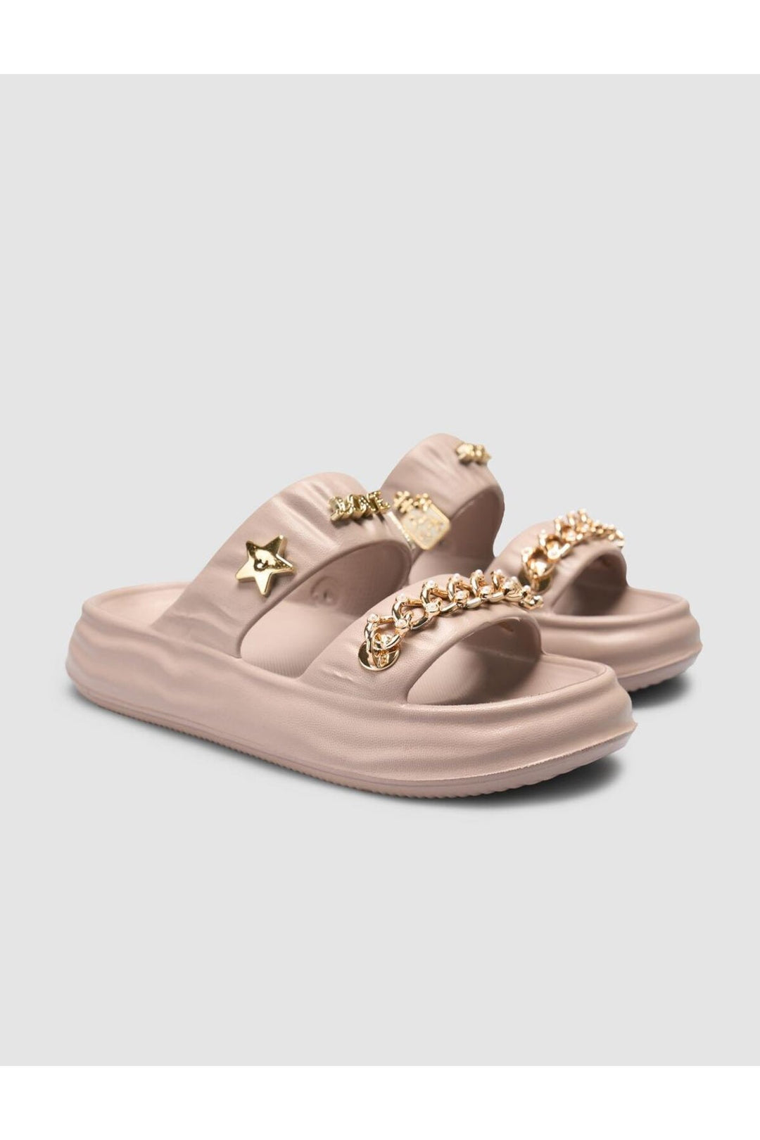 Cabani Shoes Snx Charme Détail Vison Femme Sandale Eva - Vison