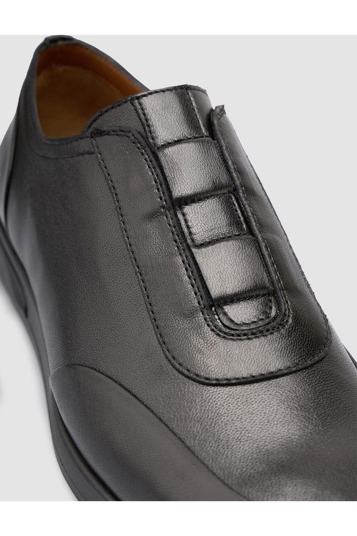 Cabani Shoes Chaussures de ville pour hommes en cuir véritable noir 100% - Multicolore