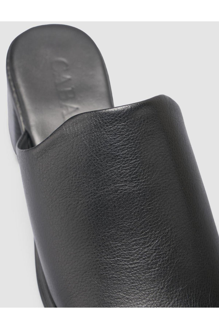 Cabani Shoes Sandales à talons noires pour femmes en cuir véritable 100% - Multicolore