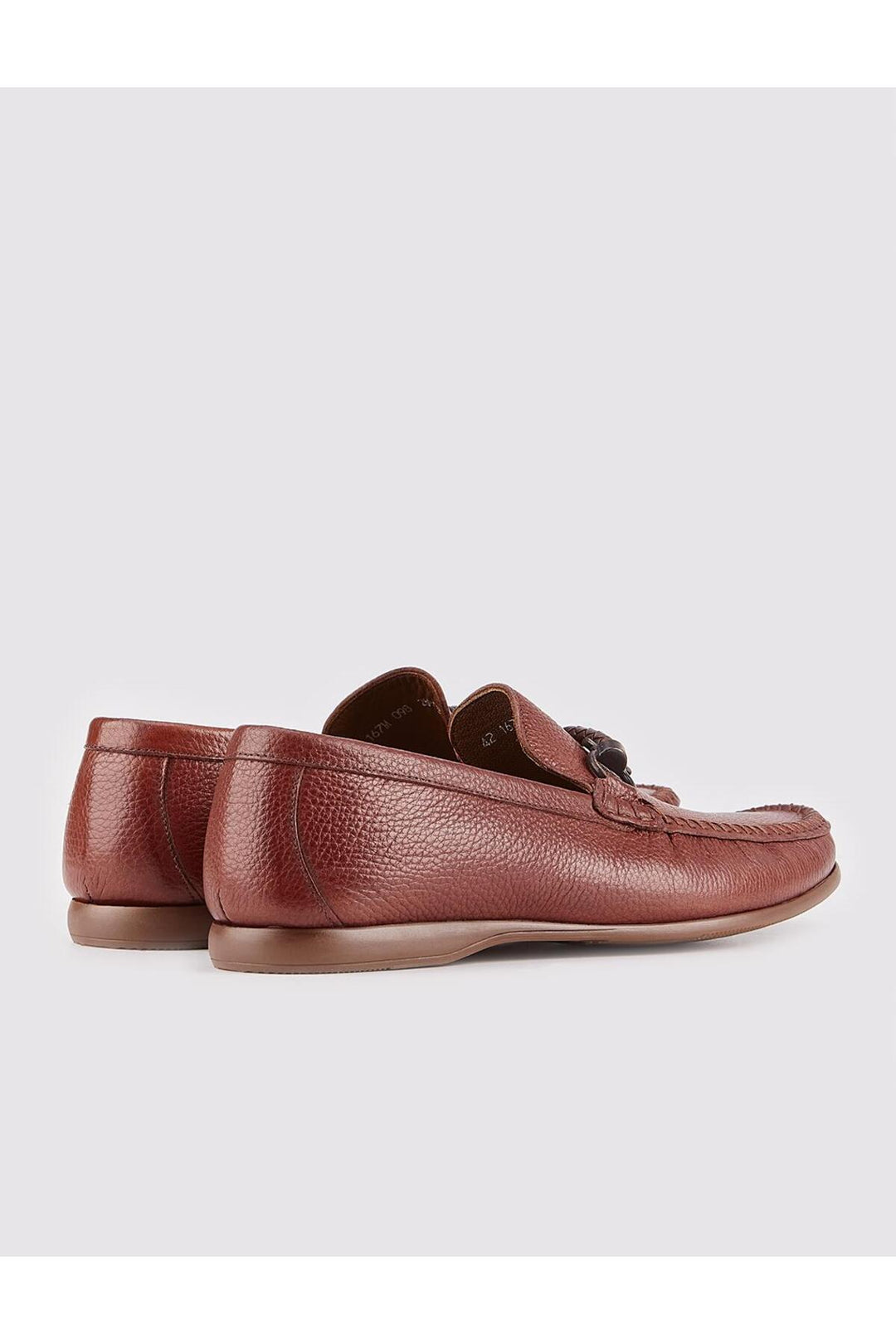 Cabani Shoes Chaussures Loafer pour Homme en Cuir Véritable Marron avec Accessoire de Boucle - Marron