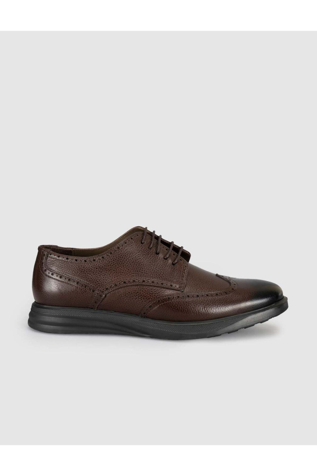 Cabani Shoes Chaussures Oxford pour hommes en cuir véritable marron - Multicolore