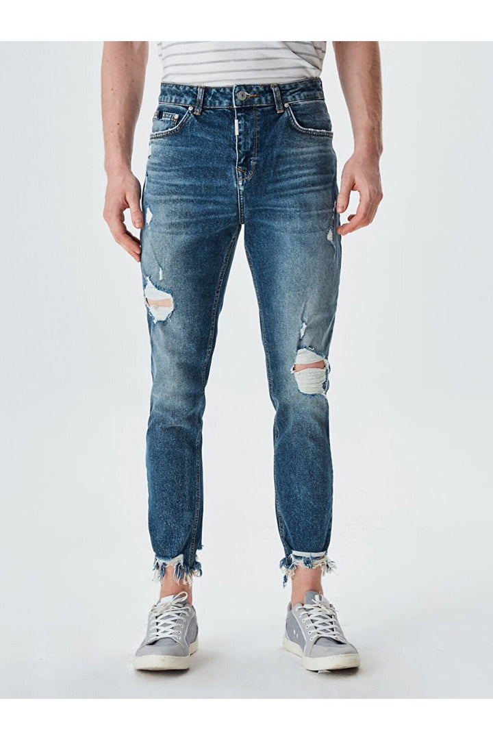 LTB Pantalon Eddard X déchiré coupe carotte