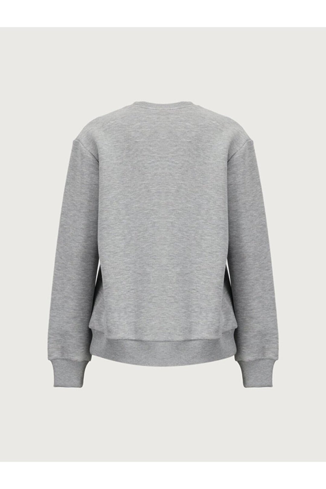 LTB Sweat gris à manches longues et col zéro imprimé