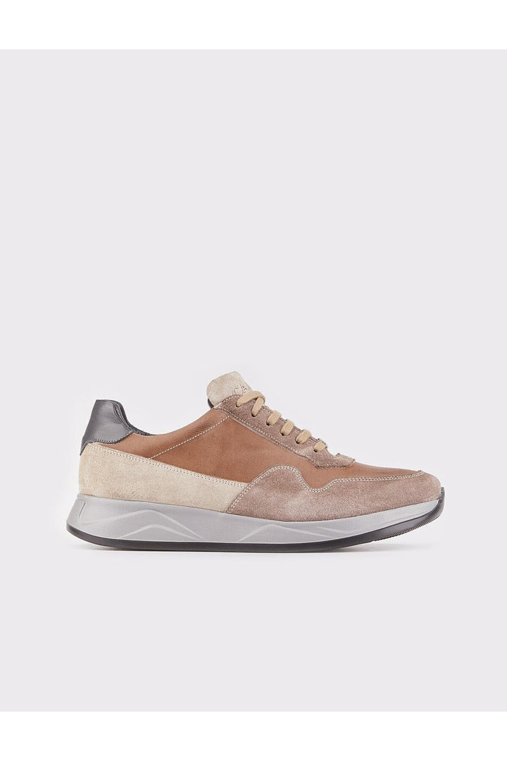 Cabani Shoes Chaussures pour hommes en cuir véritable marron à lacets - Multicolore