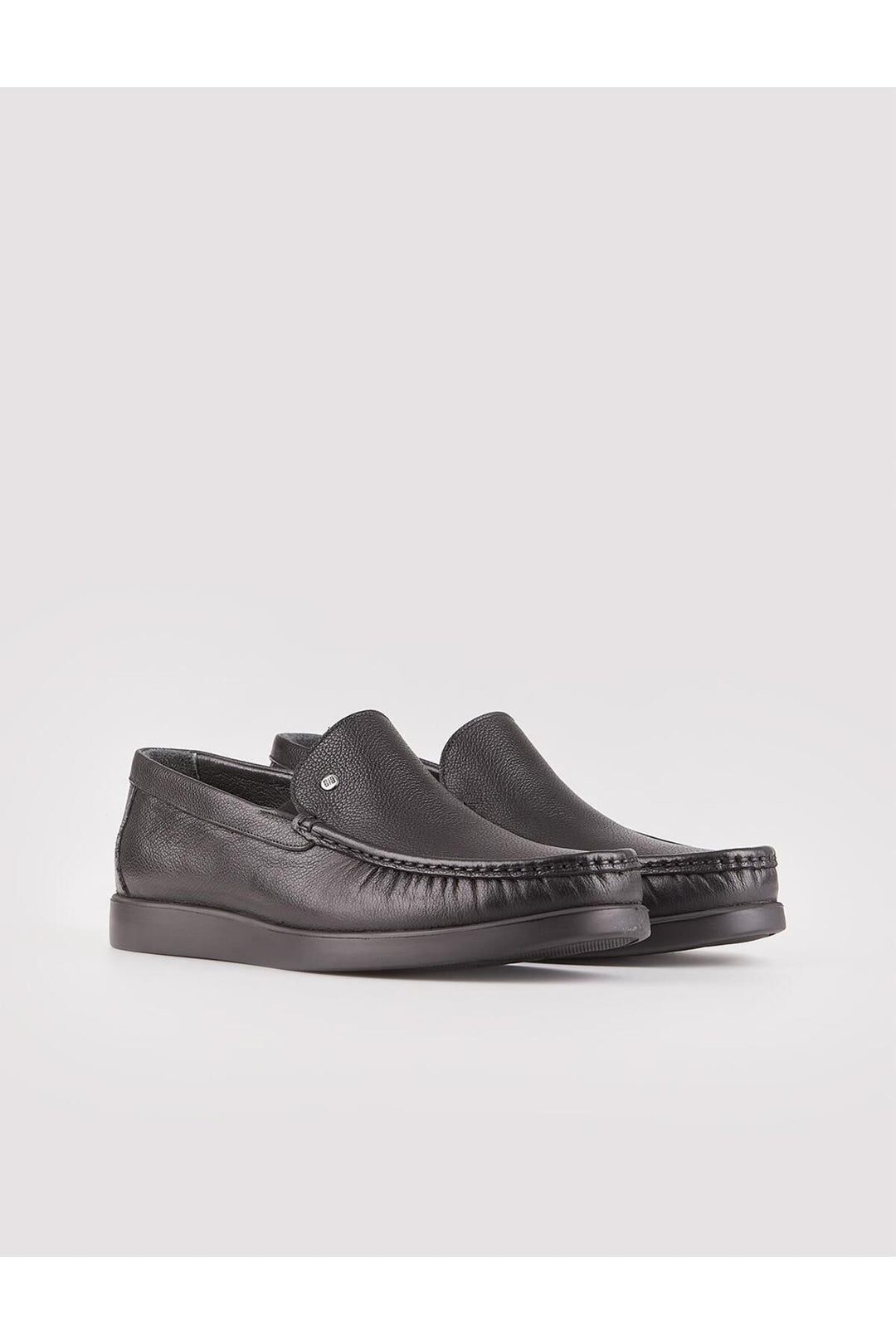 Cabani Shoes Chaussures de sport pour hommes en cuir véritable noires - Noir