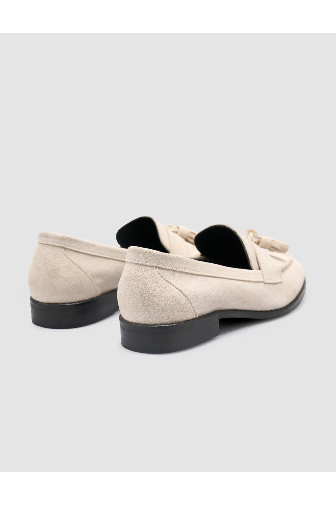 Cabani Shoes %100 Cuir véritable Mocassins en suède beige pour femmes - Beige