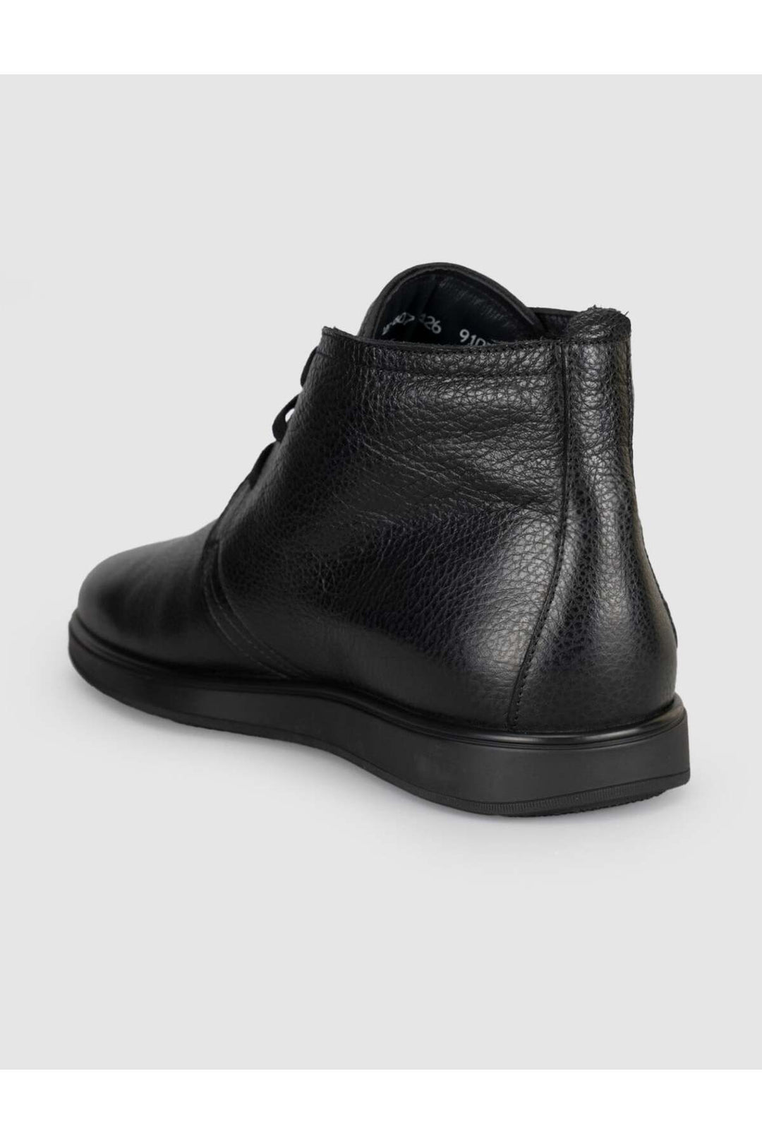 Cabani Shoes Tinano Bottes d'hiver en cuir véritable noires à lacets pour hommes - Multicolore