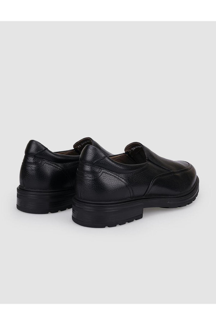 Cabani Shoes Chaussures de ville pour hommes en cuir véritable noires - Multicolore