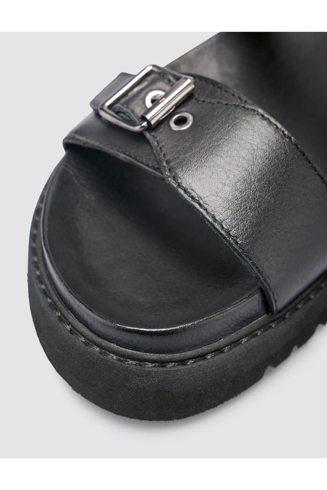 Cabani Shoes %100 Cuir véritable Sandales noires pour femmes - Multicolore