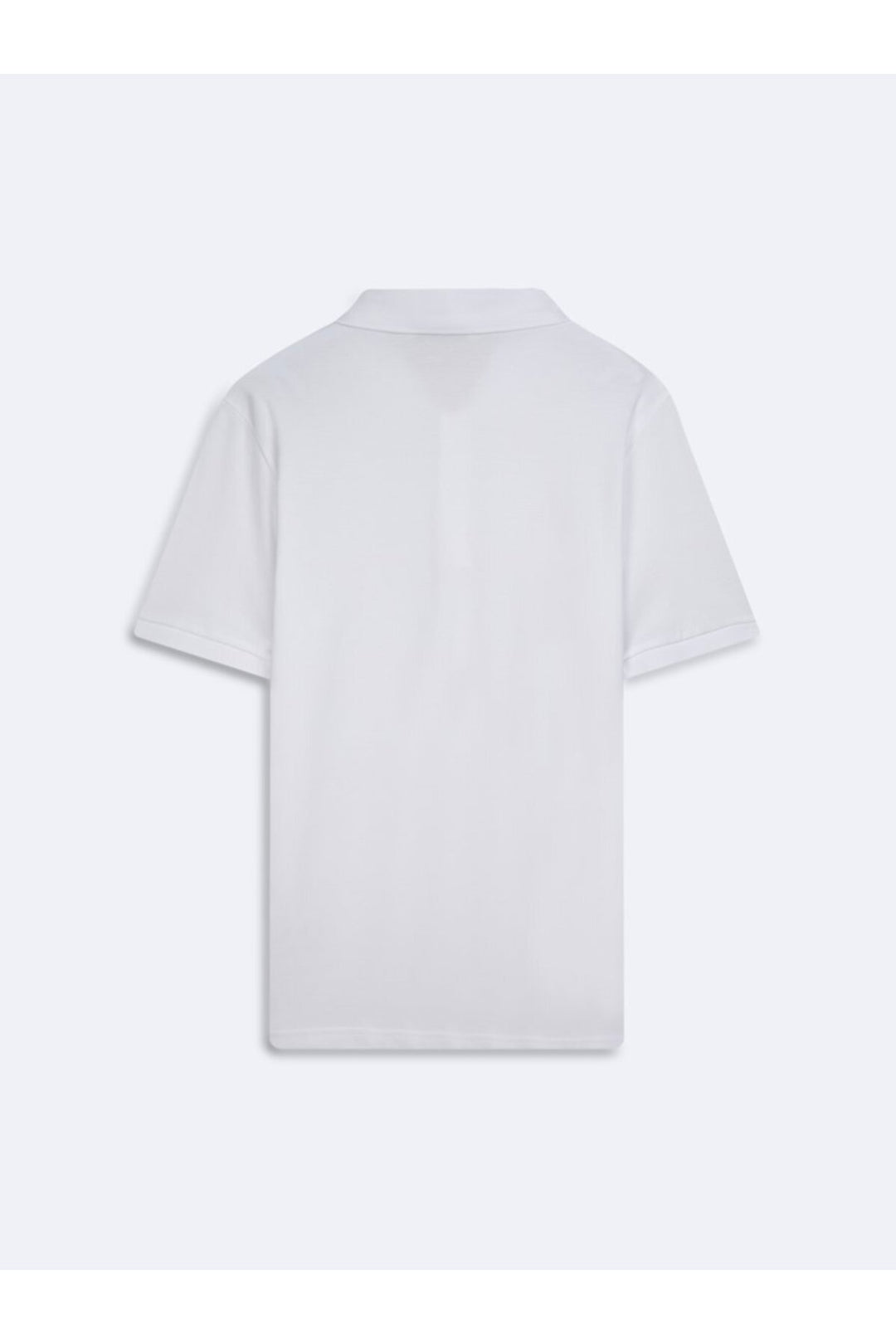 LTB T-shirt blanc à col polo en piqué basique - Blanc