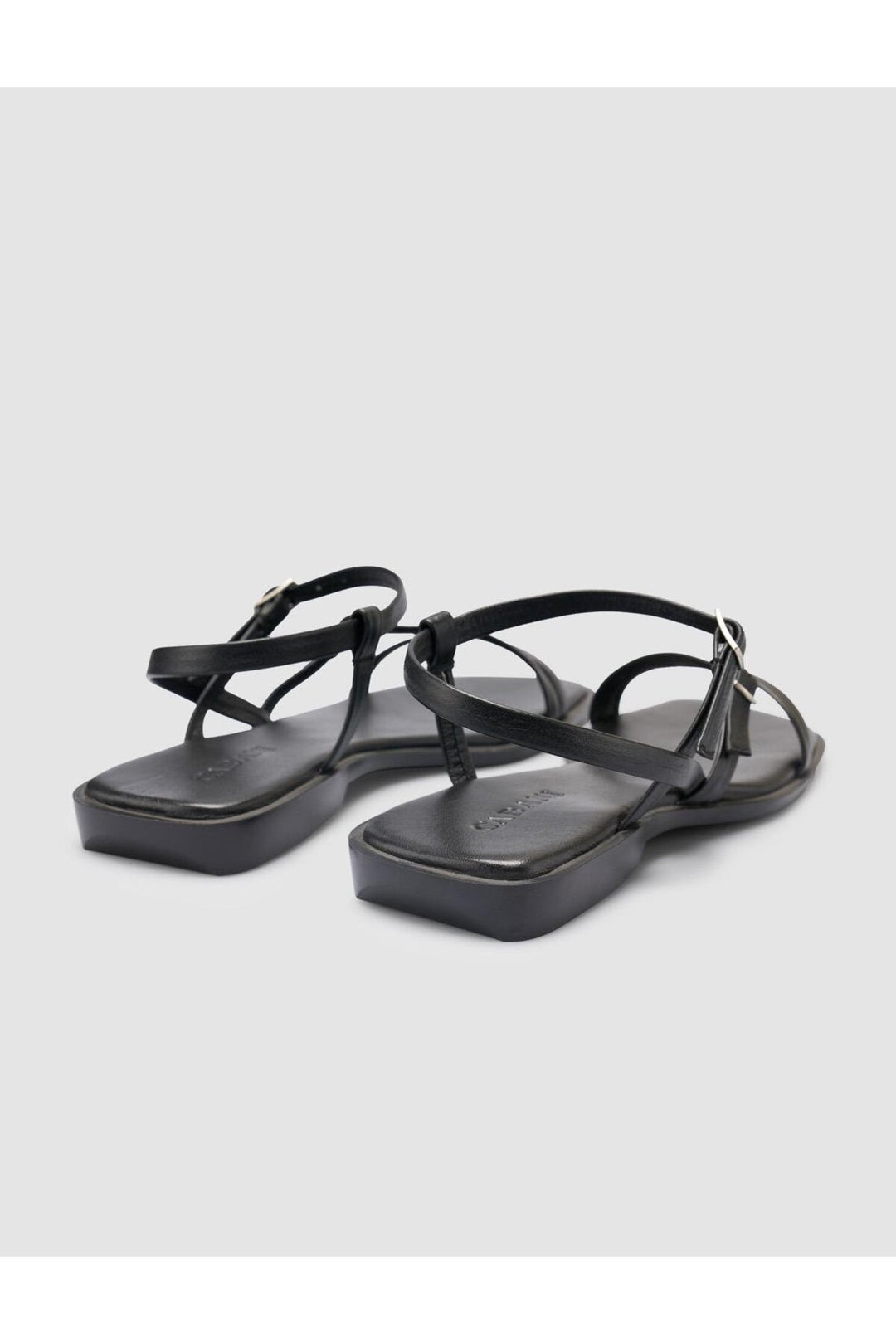 Cabani Shoes %100 Cuir véritable Sandales noires pour femmes - Multicolore